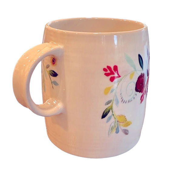 Anthropologie Petal Palette Floral Flowers Monogram S Mug Starla M Halfmann - Picture 7 of 12